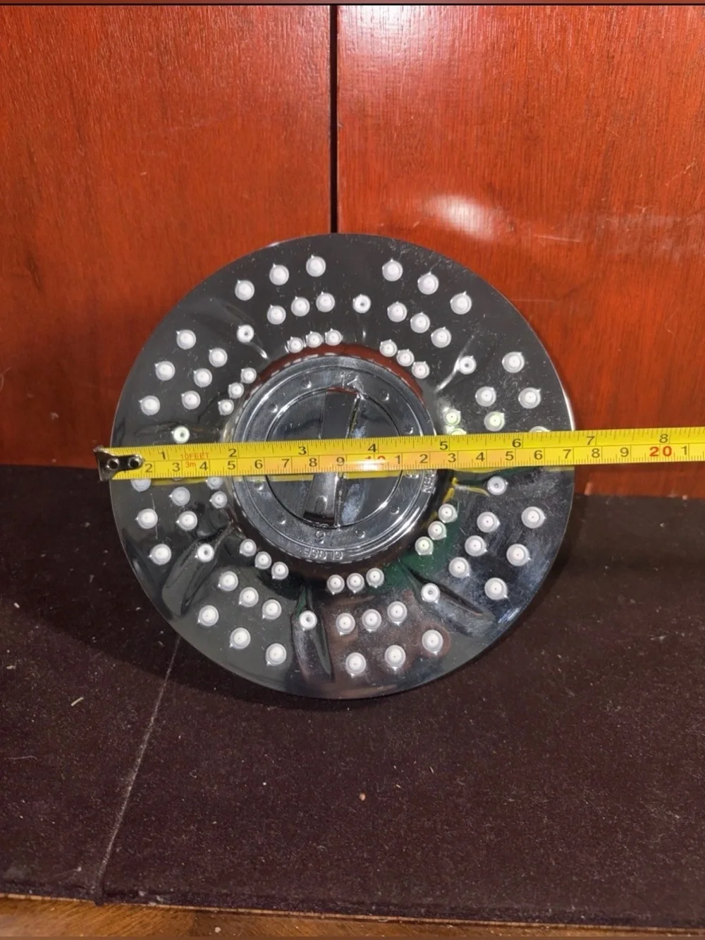 Chrome Round Rain Shower Head - Silver